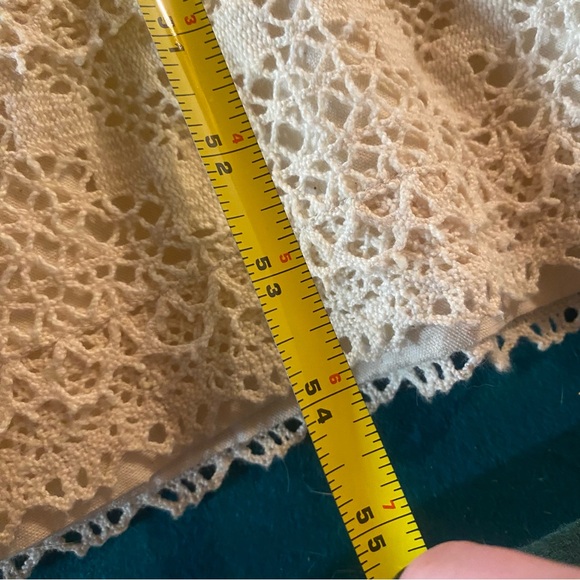 Vintage Gonzalo Bauer Girasol Mexican Tan Prairie Lace Long Sleeve Maxi Dress - Picture 15 of 16